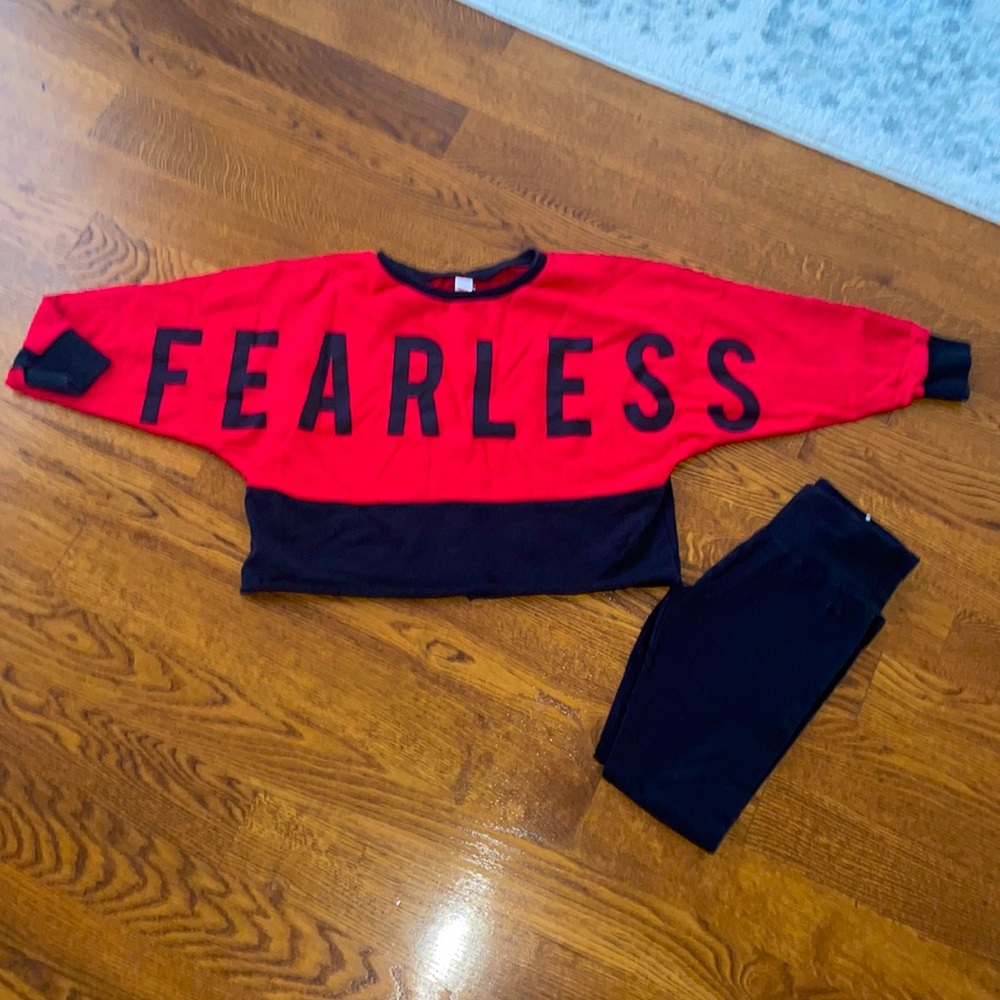 Girls Justice top and leggings set